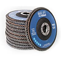 Disco 10PC ø125mm disco abrasivo P60-P80 Disco de Láminas Disco para Amoladoras Angulares- Color:P60
